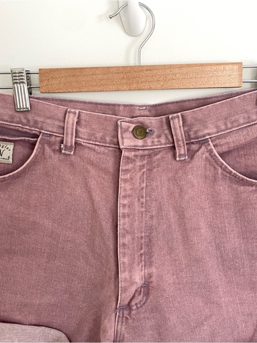 Vintage Wrangler Purple Jean Shorts - Picture 3 of 6